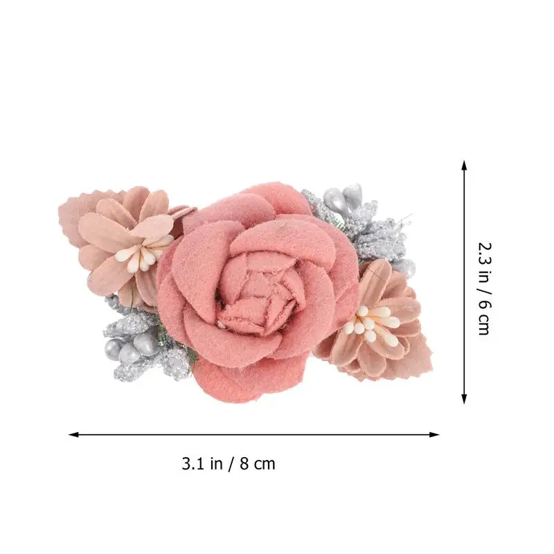 

3pcs Beautiful Floral Hair Clips Simulation Flowers Hairpin for Children
