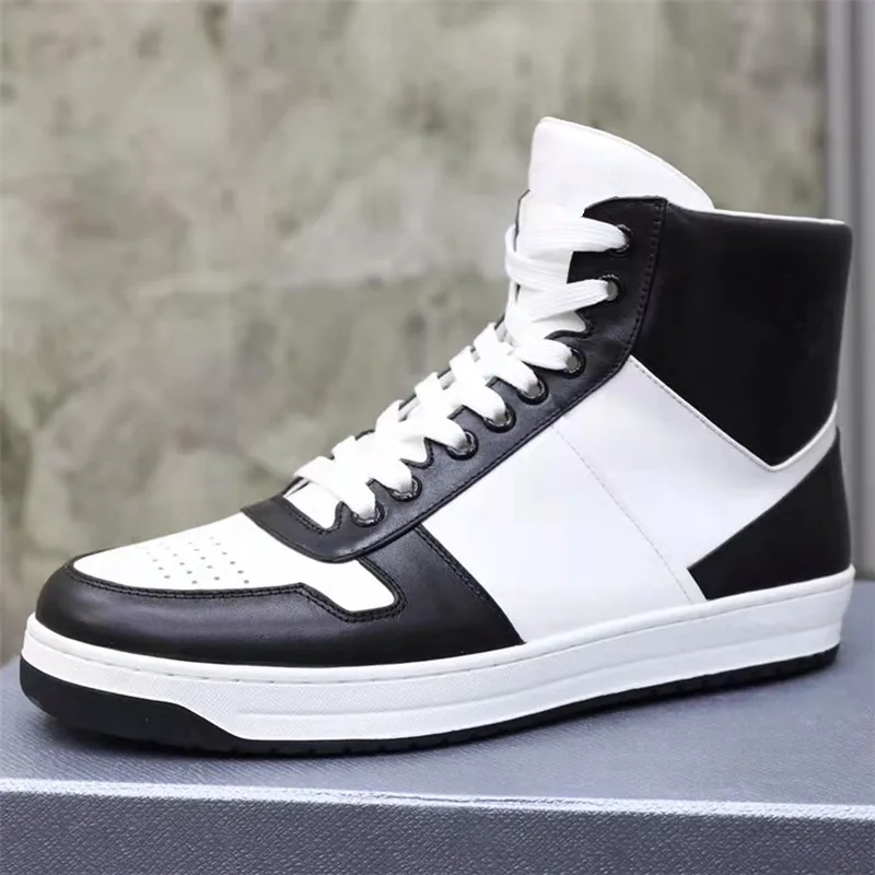 

Luxury Brand High-quality Men's Casual Shoes Designer Genuine Leather High-top Men Shoes Spring Autumn Sports Running Shoes Male