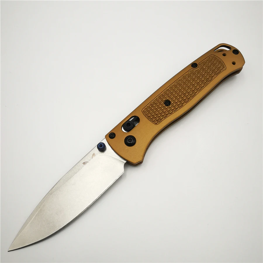 Gold BENYS OEM BM535 складной нож с алюминиевой ручкой S30V, нож для выживания, походный охотничий карманный нож для фруктов - Цвет: Gold