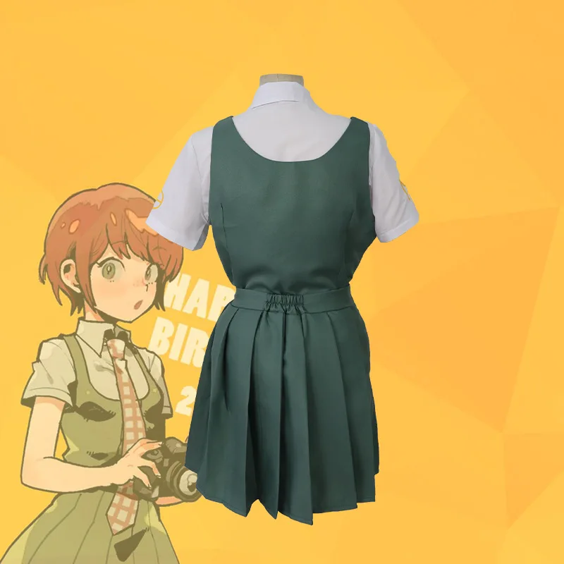 Аниме Danganronpa Mahiru Коидзуми косплей костюм в китайском стиле зеленая юбка для