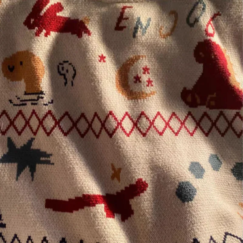 Свитер женский трикотажный в стиле Харадзюку на осень | Женская одежда