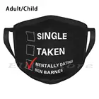 Моющаяся маска-шарф против пыли с принтом Бен-Барнса