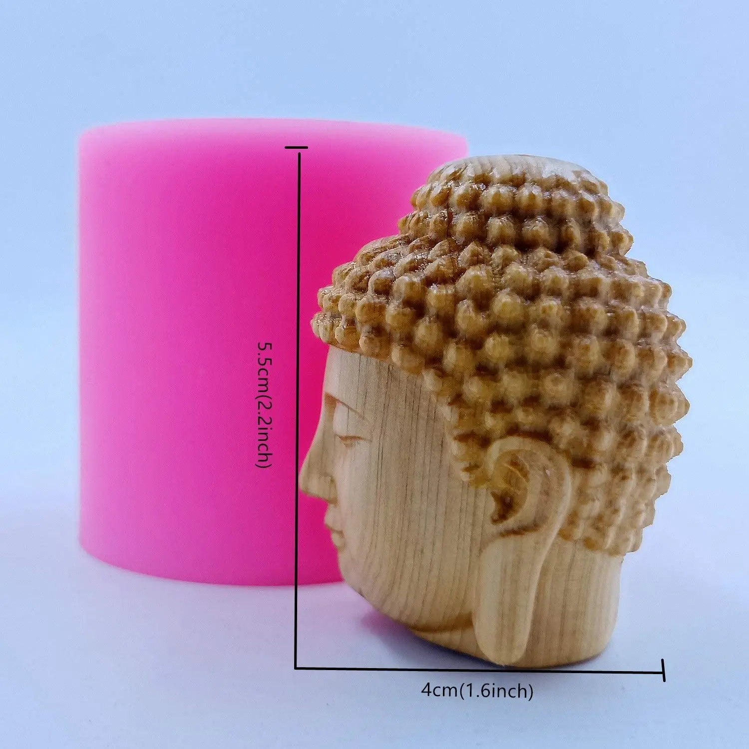 Мини-форма для мыла в виде головы Будды силиконовая форма свеч восковые формы