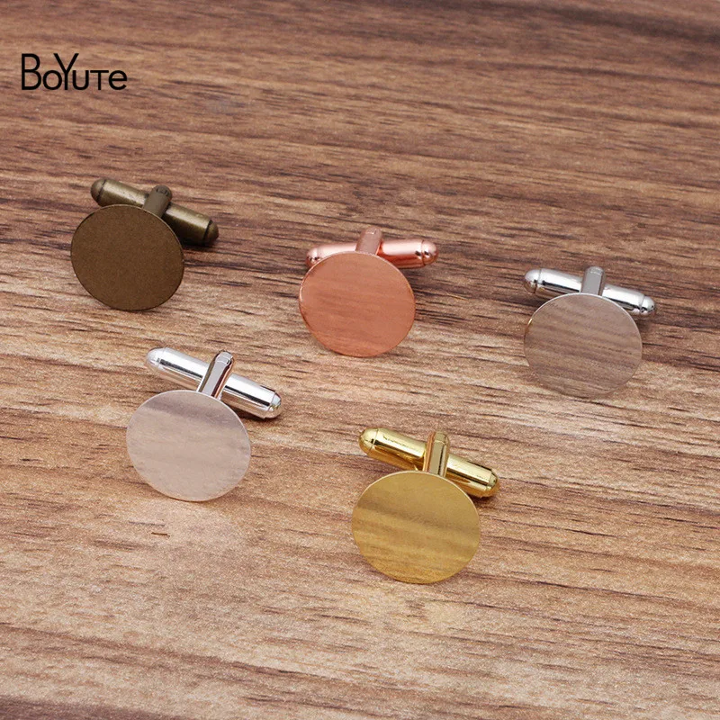 Запонки BoYuTe круглые плоские 15 мм под заказ (200 шт./лот) | Украшения и аксессуары