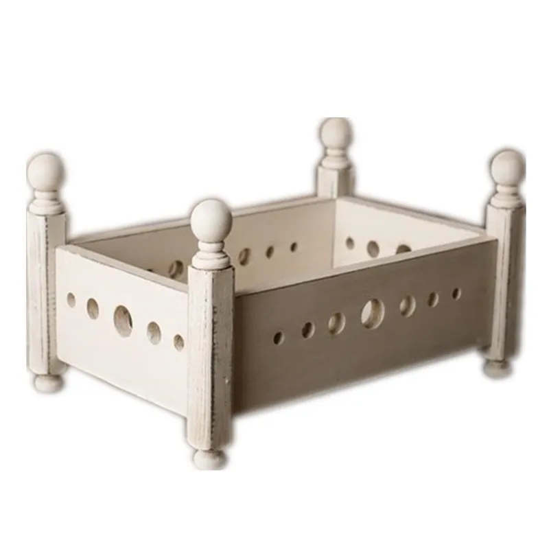 Newborn Photography Props Wood Hand-woven Basket Bed Crib Posing Furniture | Мать и ребенок