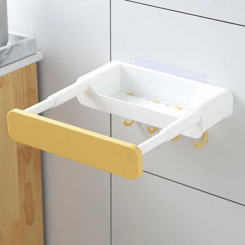 

1pc Bathroom Shelves Shower Organizer Shelf Retractable Punch-free Storage Rack Wall Holder For Kitchen Bathroom Accessories