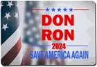 EVISUK Don and Ron 2024, Трамп DesantisSave America, снова выбор, металлический знак, Декор, нержавеющий Алюминий для дома, кухни, бара, комнаты