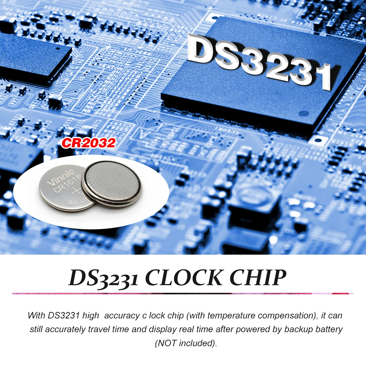 DS3231 цифровой светодиодный Будильник комплект крупный шрифт 6 значный