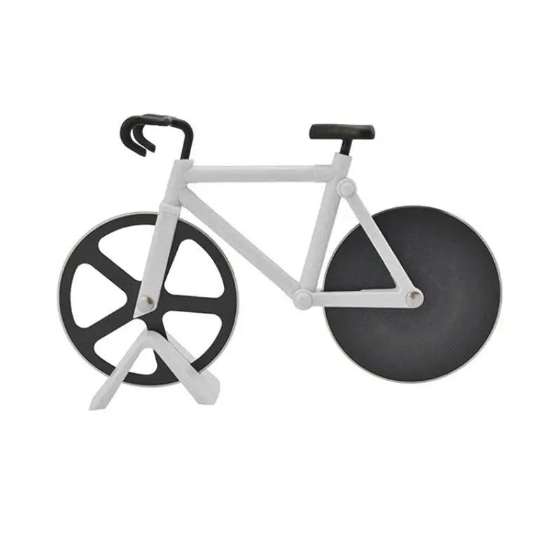 Велосипедный нож для пиццы антипригарный двойной режущий круг велосипед из