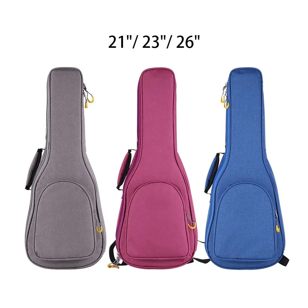 

Guitar Case Gig Bag Padded Guitar Carry Case Dustproof Waterproof Portable Oxford Cloth Guitar Accessories Ukulele Case