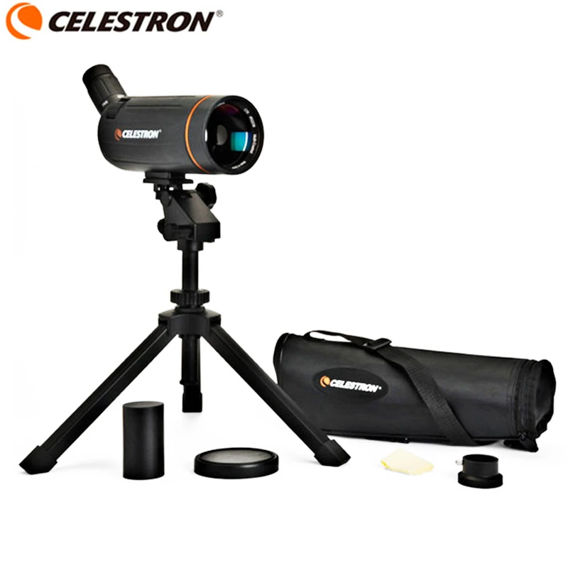 Celestron C70 мини Mak Зрительная труба компактный и портативный охотничий Монокуляр Встроенная масштабирующая окулярная трубка, способная 25-75x увеличение