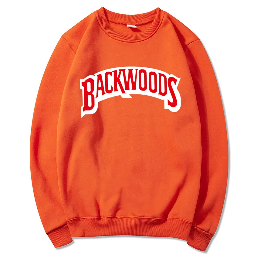 

Fashion brand new BACKWOODS printed round neck spring and autumn fashion leisure men's and women's sports Hoodie