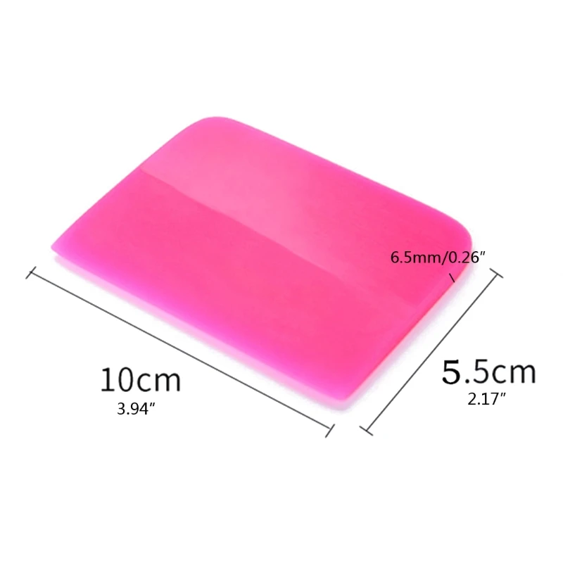 

10*5.5cm Pink Scraper Soft Rubber Squeegee Tint Tools Glass Water Wiper Car Styling Sticker Accessories Window Film Car D5QE