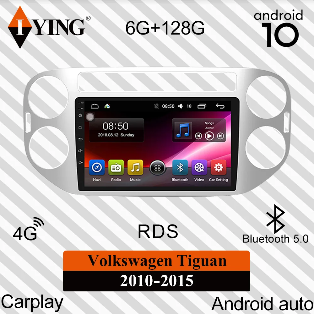 Автомагнитола IYING Carplay для Volkswagen Tiguan 1 NF 2006 2016 мультимедийный видеоплеер навигация