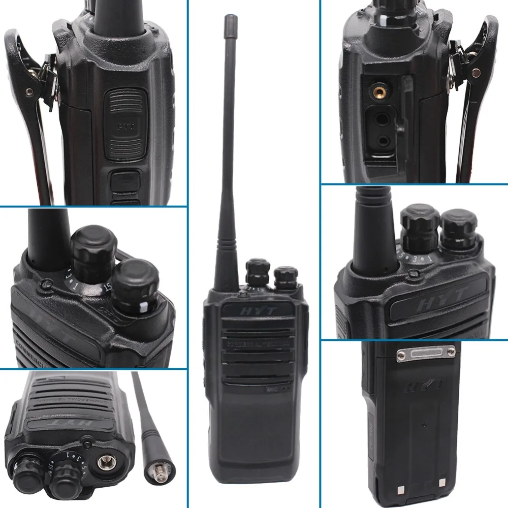 2pcs hyt tc 508 portable two way radio with li ion battery charger era tc508 business walkie talkie tc 500s free global shipping