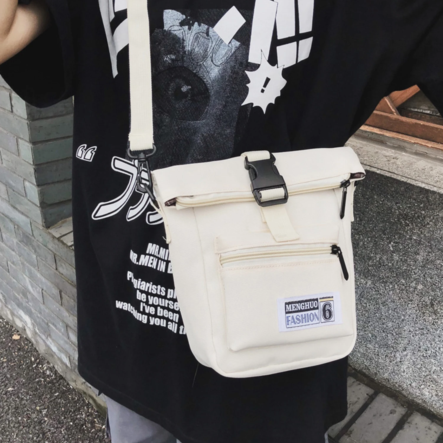 AELFRIC модная маленькая сумка на плечо с клапаном для женщин и мужчин через в стиле