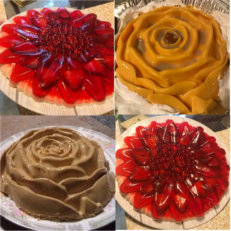 Силиконовые 3D формы для больших тортов форма в форме цветка короны инструменты