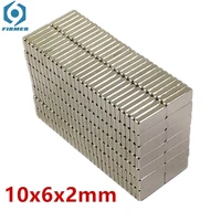 lot n35 rectangular magnets f 10x6x2 20x10x1mm super strong neodymium magnet 1062mm ndfeb magnet 10mm x 6mm x 2mm 20x10x1mm