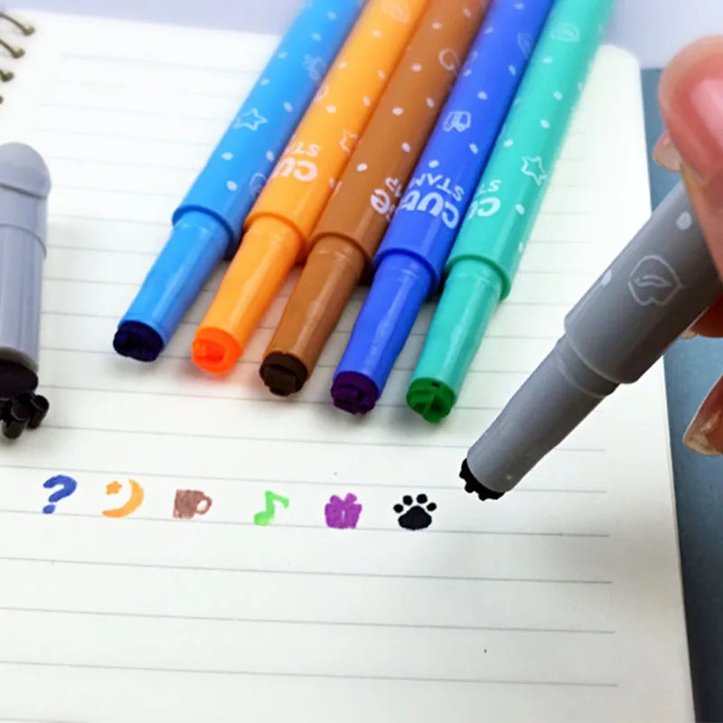 1 шт. милый маркер с печатью в виде сердца маркеры для рисования игрушки офиса