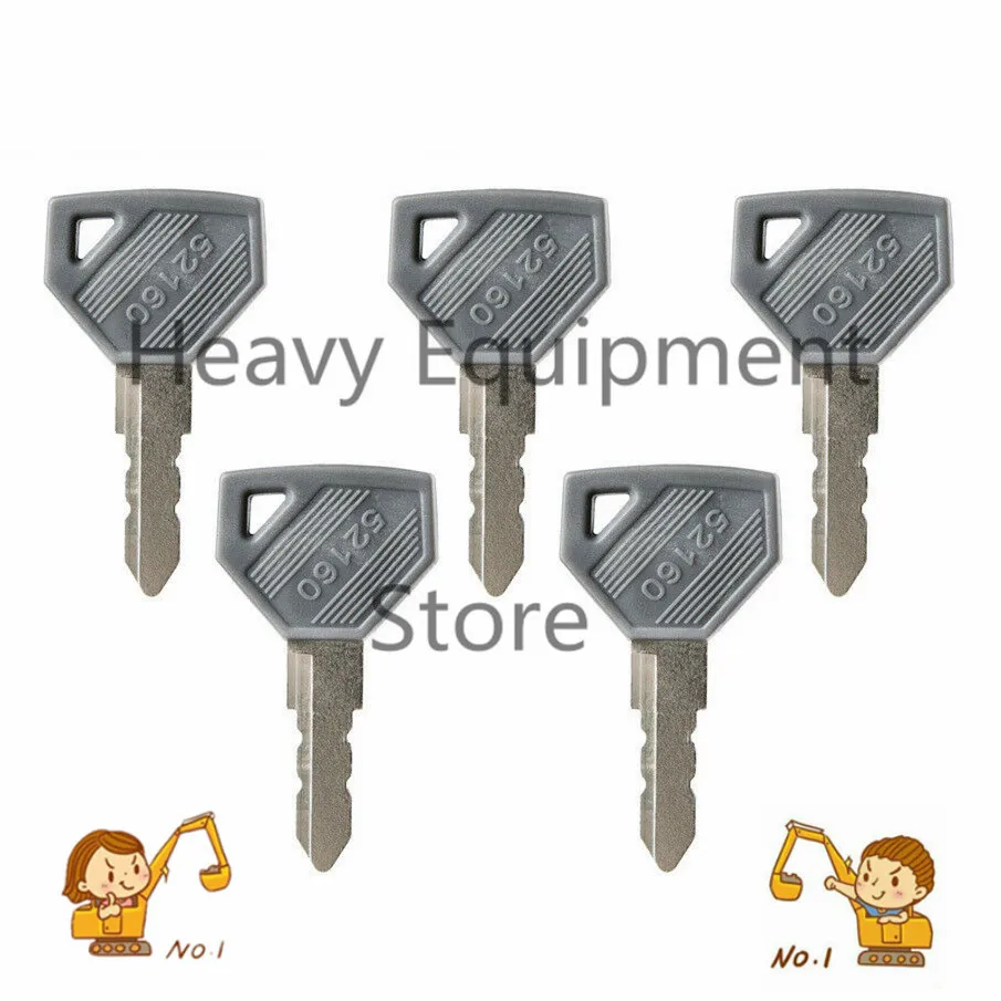 5 шт ключ для Yanmar John Deere JD трактор зажигания 194155 52160 198360 198162 52150 EX450 EX2900 EX3200|Ключ от
