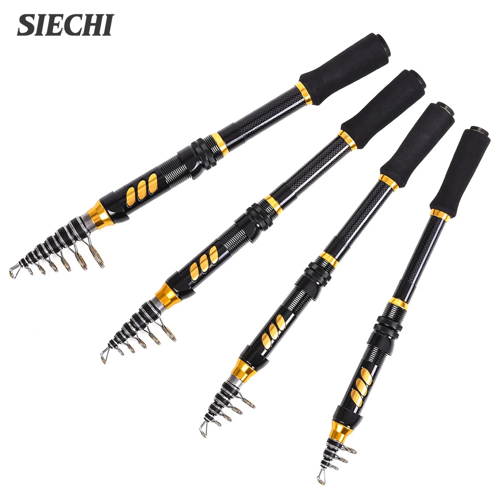 

SIECHI телескопическая удочка, морская Удочка 1,5 м, 1,8 м, 2,1 м, 2,4 м, сверхтвердая Удочка из углеродного волокна для ловли карпа