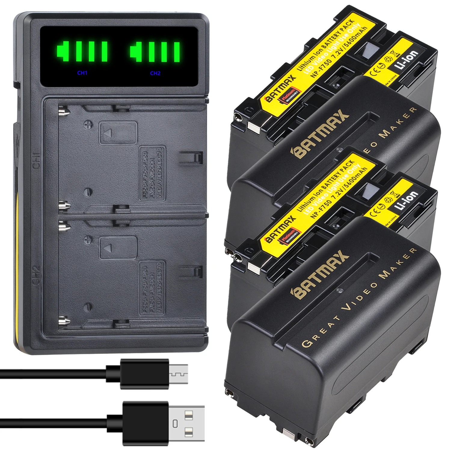 4 шт. 5200 мА · ч|Цифровые аккумуляторы| |