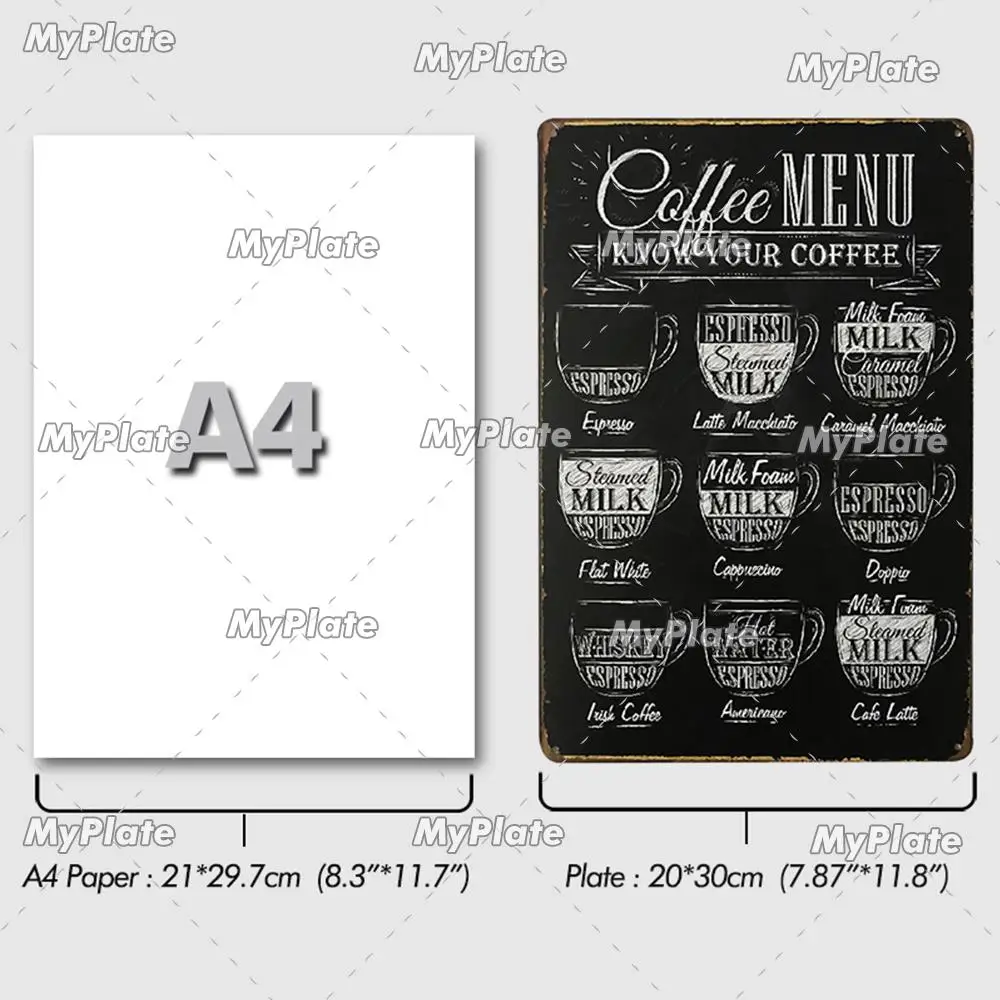 Музыка металлический знак металла плакат Оловянная табличка Винтаж Настенный