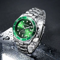mens high end sports series watch green dial golf business watches man classic style stainless steel aaa waterproof man watch