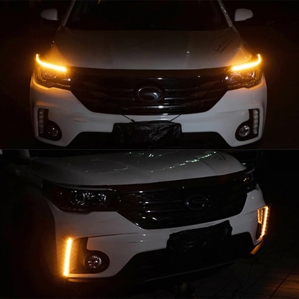 Водонепроницаемый гибкий светодиодный фонарь для дневных ходовых огней белого и