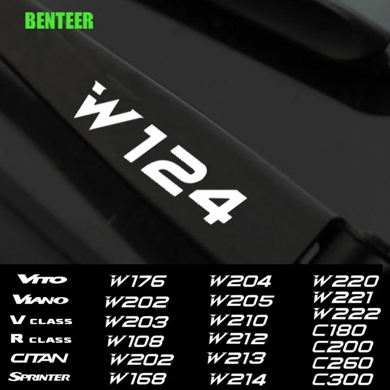 

4pcs Car Windshield Wiper Sticker For Mercedes Benz AMG CITAN R V CLASS SPRINTER VIANO VITO W203 W204 W205 W124 W213 W212 W214