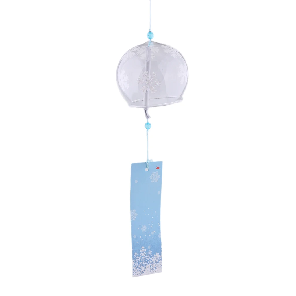 Japanese Culuture Glass Wind Bell Furin Chimes Home Hanging Decor | &amp Decorations