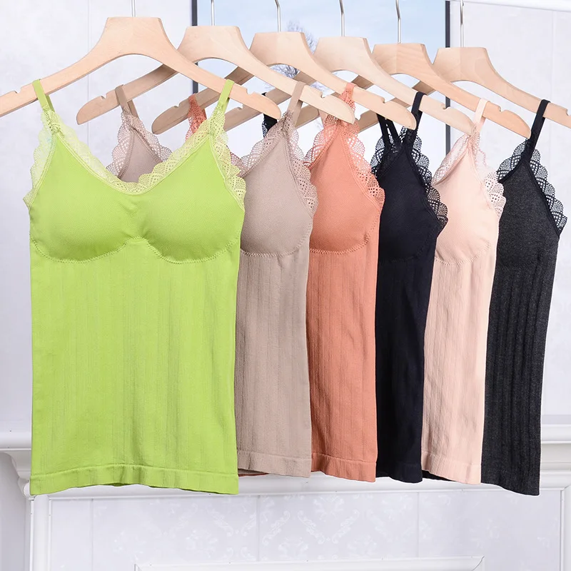 

New Women Lace Crop Top Vest Underwear Femal Top Wireless Women Tank Camisole
