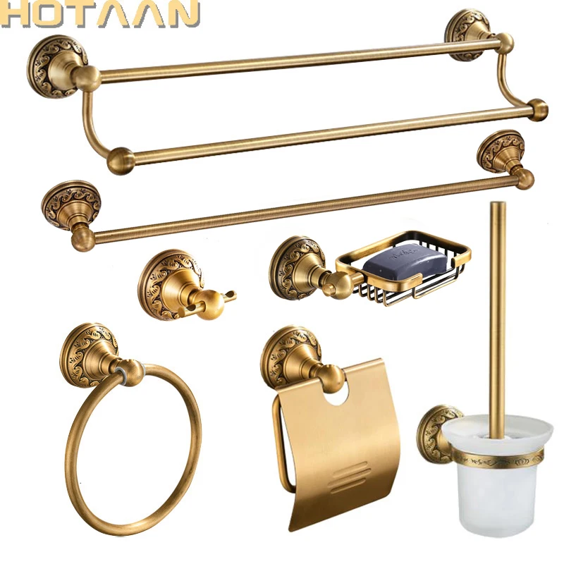 Free shipping Antique Brass Aluminium Bathroom Accessories S