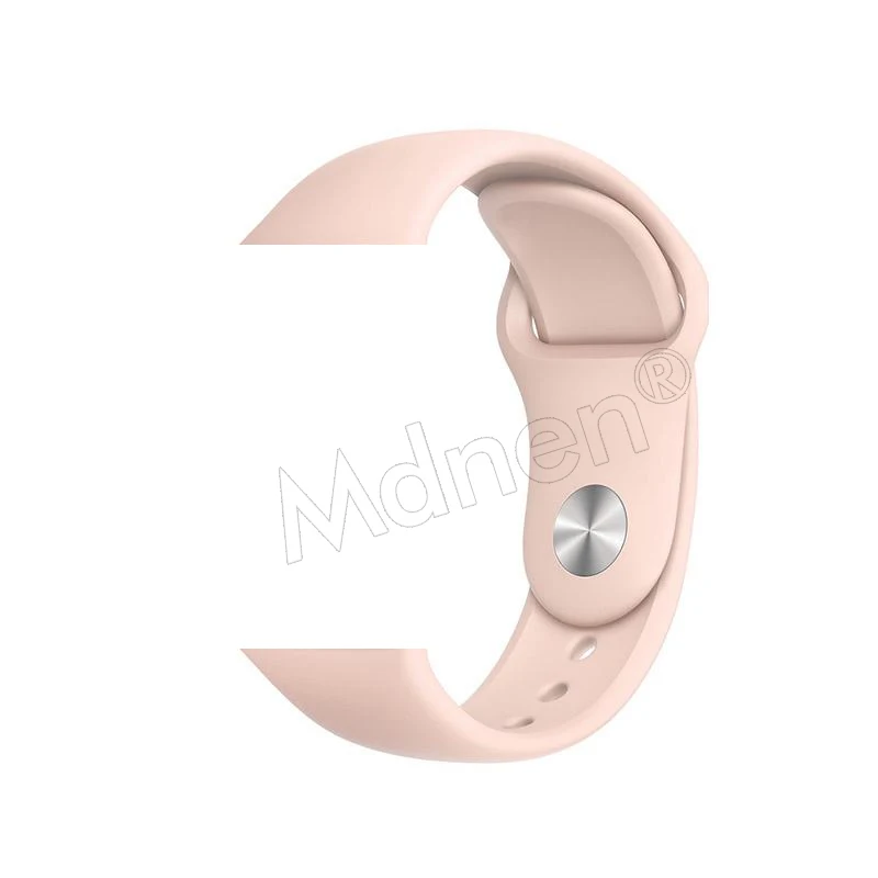 Силиконовый ремешок-петля для Apple Watch 42 мм 38 мм Iwatch 5 4 3 2 1 браслет с магнитной пряжкой - Цвет ремешка: 23 Pink sand