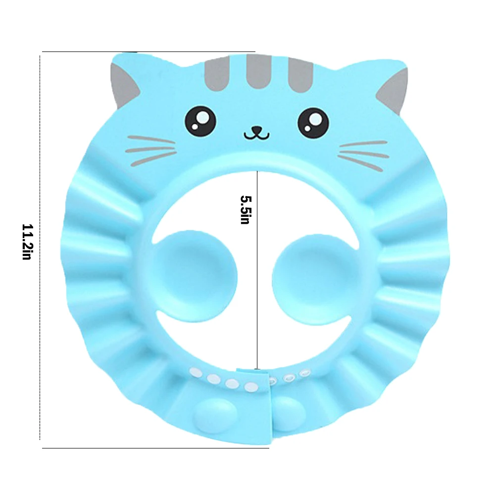 

Shower Cap Adjustable Hair Wash Hat for Newborn Infant Ear Protection Children Kids Shampoo Shield Bath Head Cover