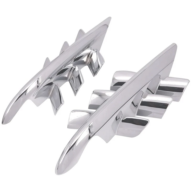 

Motorcycle Chrome Shark Gills Fairing Accents for Honda Goldwing GL1800 GL 1800 2001-2010