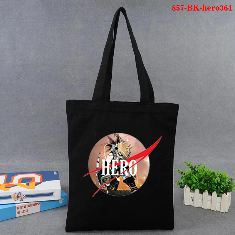 

Boku No Anime My Hero Academia Bakugou Katsuki Graphic Bag Cartoon Print Shopping Bag Women Fashion Casual Pacakge Hand Bag 2021