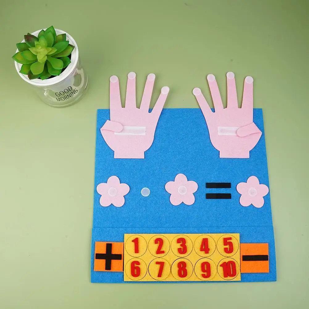 

Детские игрушки Монтессори, фетровые игрушки ручной работы, детские игрушки с подсчетом, Раннее Обучение для малышей, умное устройство F2a0