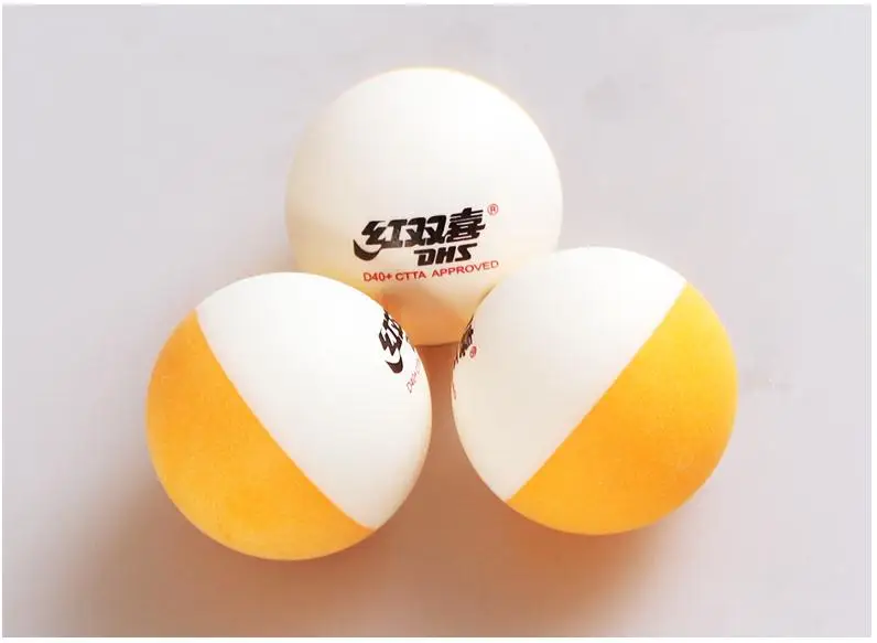 20 мячей DHS мячи для настольного тенниса D40 + двухцветные из ABS нового материала