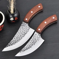 liang da handmade forged high carbon steel boning knife kitchen knives butcher knife meat cleaver outdoor cooking cutter tool