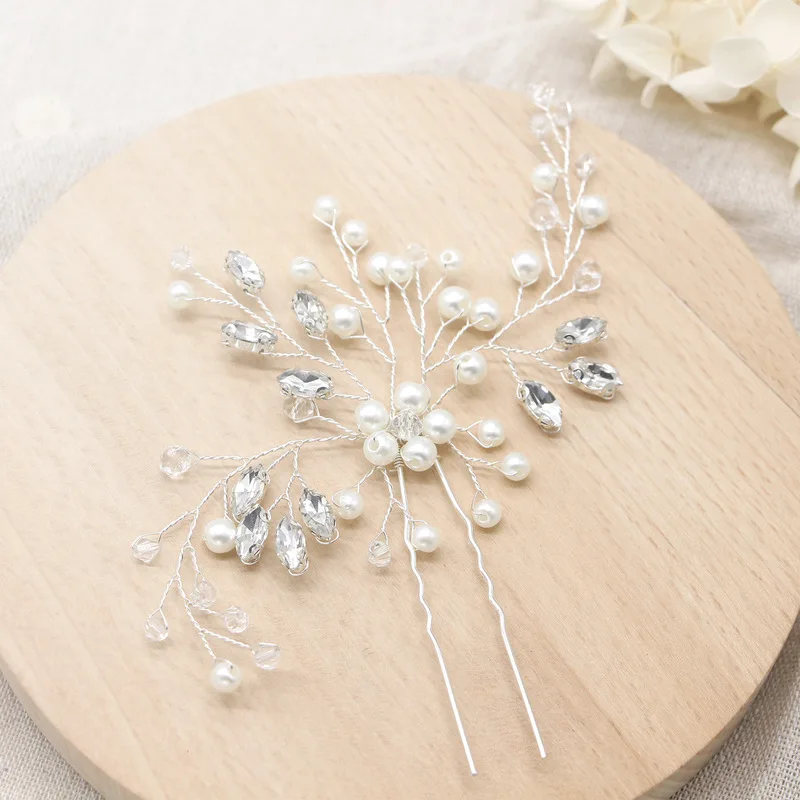 Реальная распродажа Тиара для невесты U-образная заколка-пряжка шпилька волос