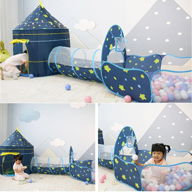 3 in 1 children tent house toy ball pool portable children tipi tents house ball pit pool tent kids removable tent gifts free global shipping