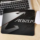 Коврик Aorus Настольный резиновый с логотипом 22x18 см, школьные принадлежности, квадратный игровой компьютерный коврик для мыши