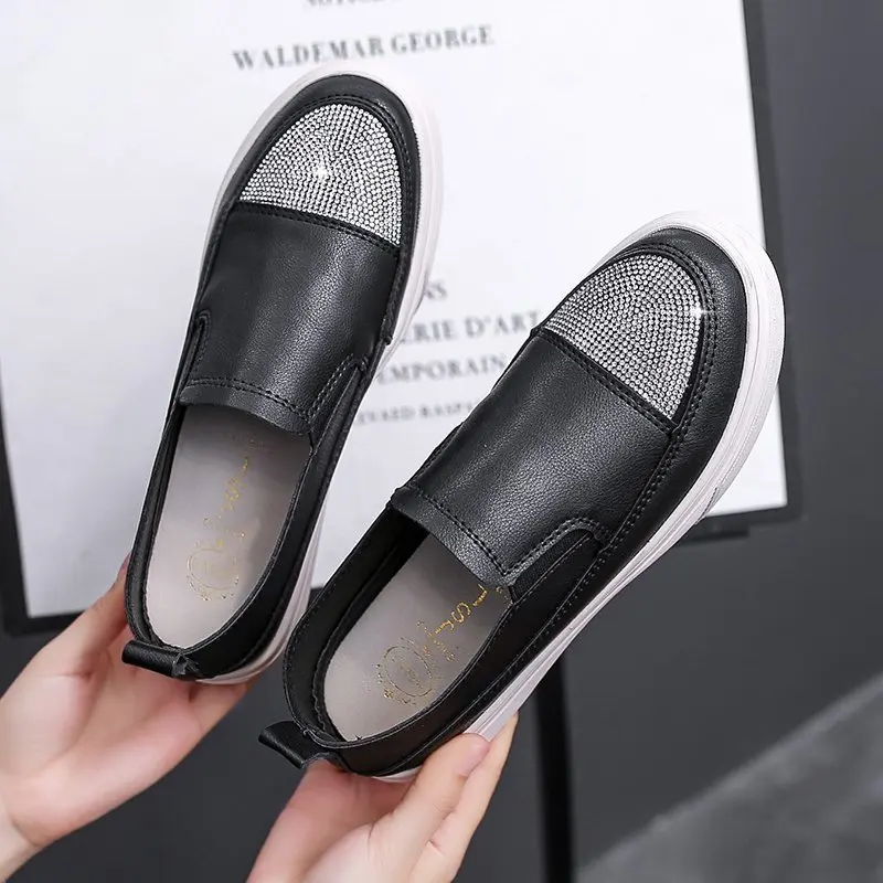 

New Spring Women Crystal Sneakers Spring Autumn Casual Flat Shoes women Non-slip Breathable Outdoor Vulcanized Shoes woman A998