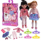 Повседневная Пижама ручной работы из четырех предметов, подходит для 14-дюймовых Вилли Wishers и 32-34 см, комплект из куклы Рина Нэнси