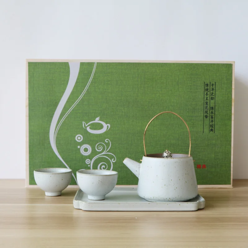 

Coarse now pot two cups of Japanese kung fu tea set a complete set of ceramic portable travel