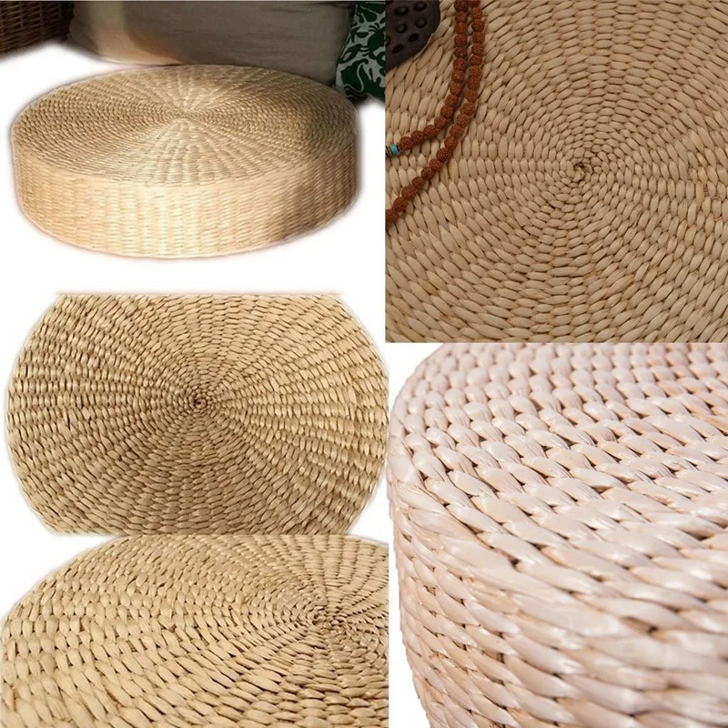 Напольная Подушка-татами Сидящая подушка круглый мягкий напольный соломенный