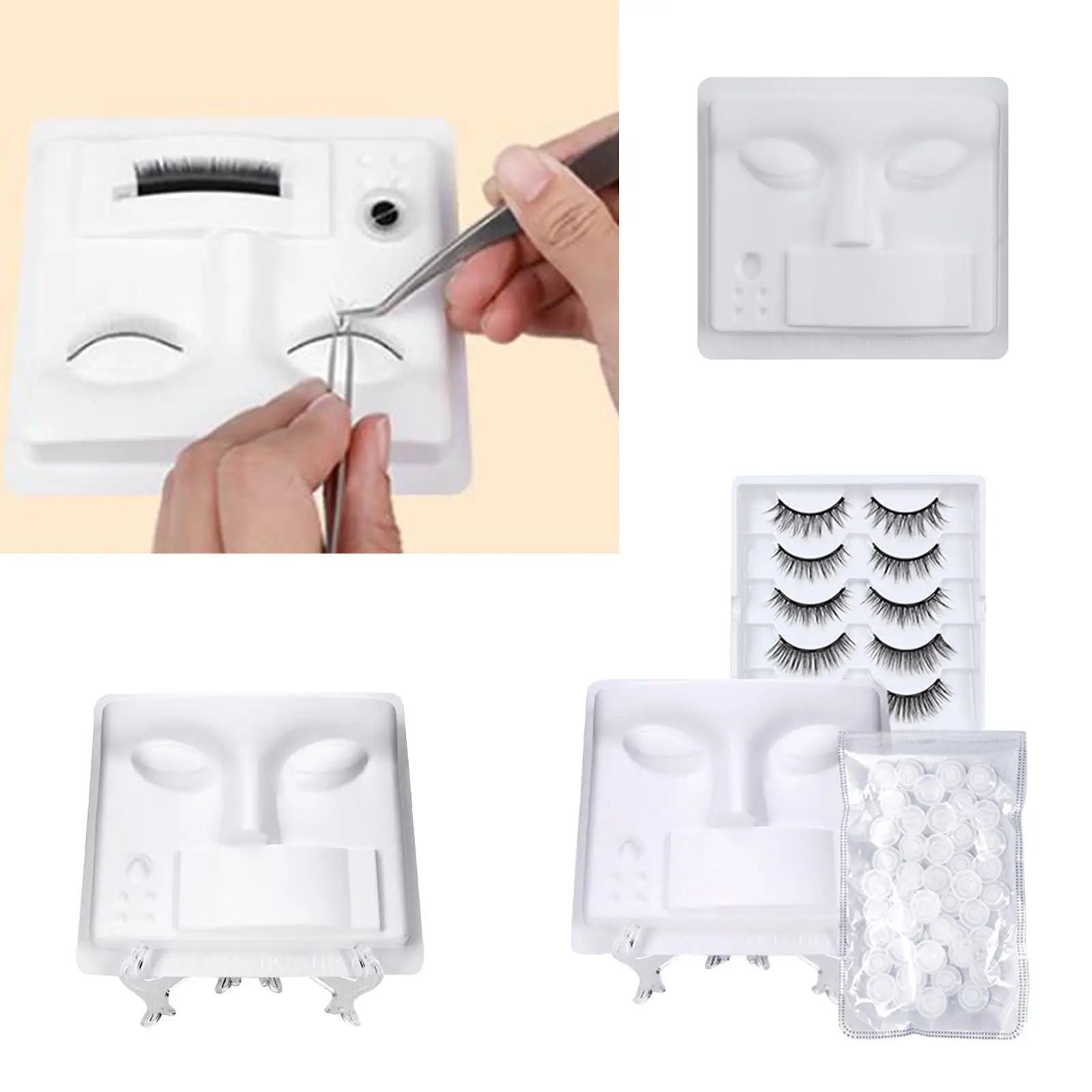 

Face Practice Tray 3 in 1 Face Training Tools for Exercise Practice Artists