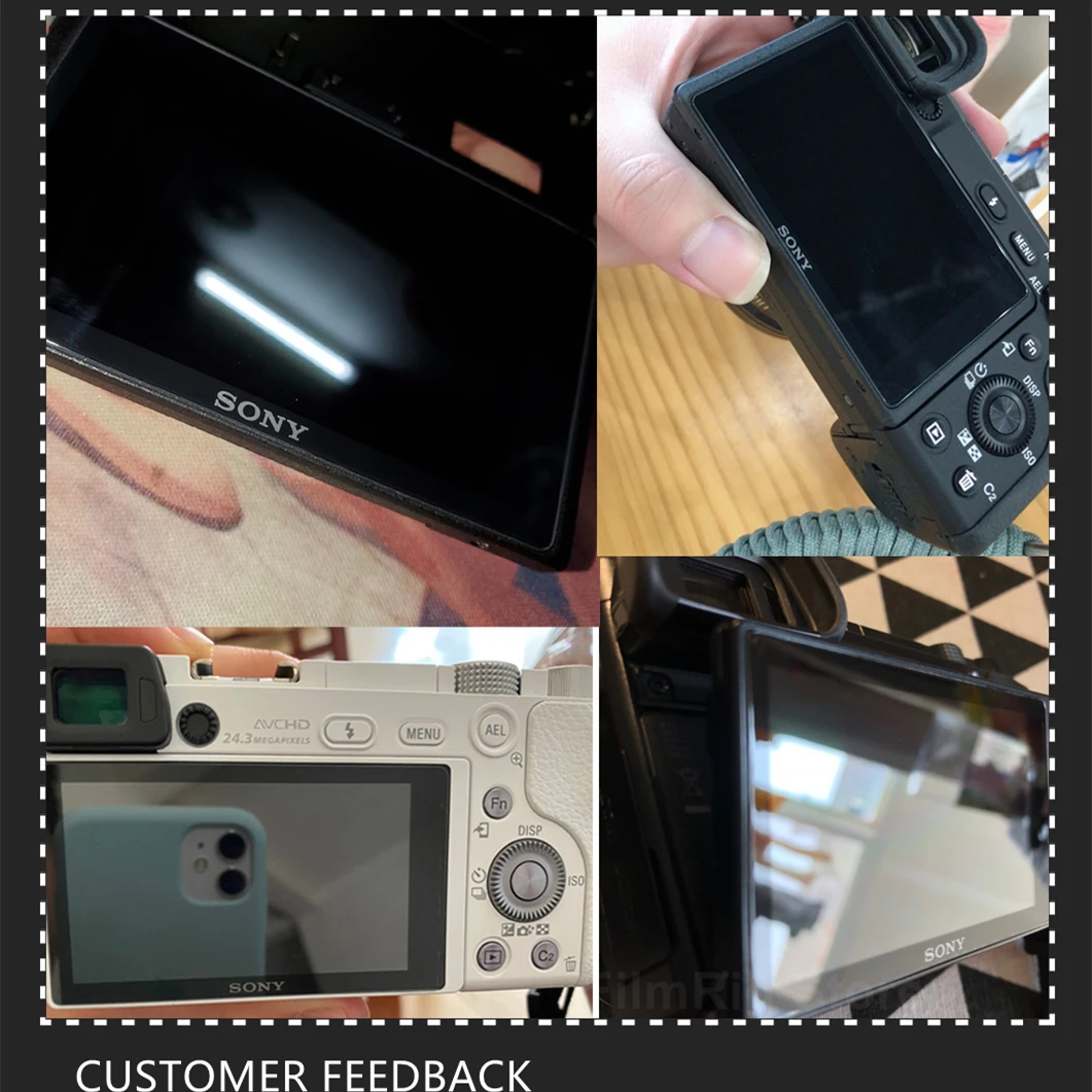 Защитное стекло A6600 для камеры закаленное твердостью 9H Sony Alpha A6400 A6500 A6100|Клетки