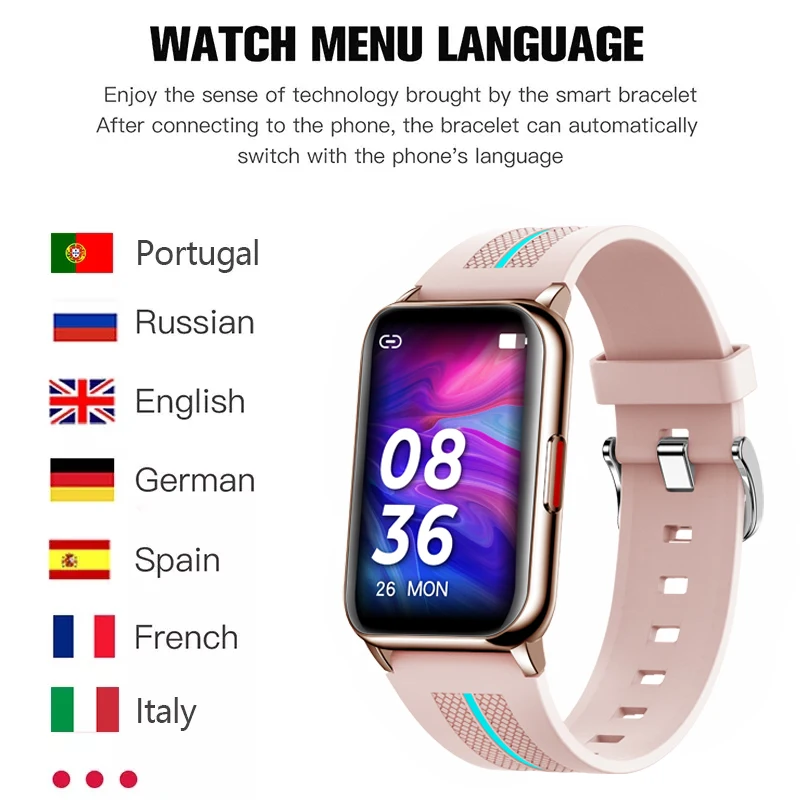 New Ladies Smart Watch Women Blood Pressure Heart Rate Monitor Fitness tracker Sport Smart Band Alarm clock reminder Smartwatch